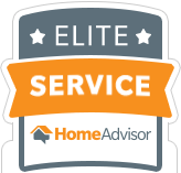 image of the Home Advisor logo as an Elite Service vendor