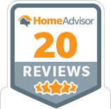 Home Advisor logo showing that Fort Lauderdale Pavers has 20 or more reviews